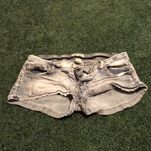 Blue jean shorts